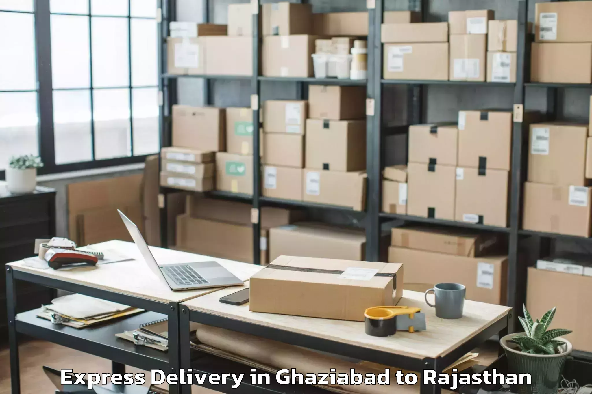 Top Ghaziabad to Kushalgarh Express Delivery Available